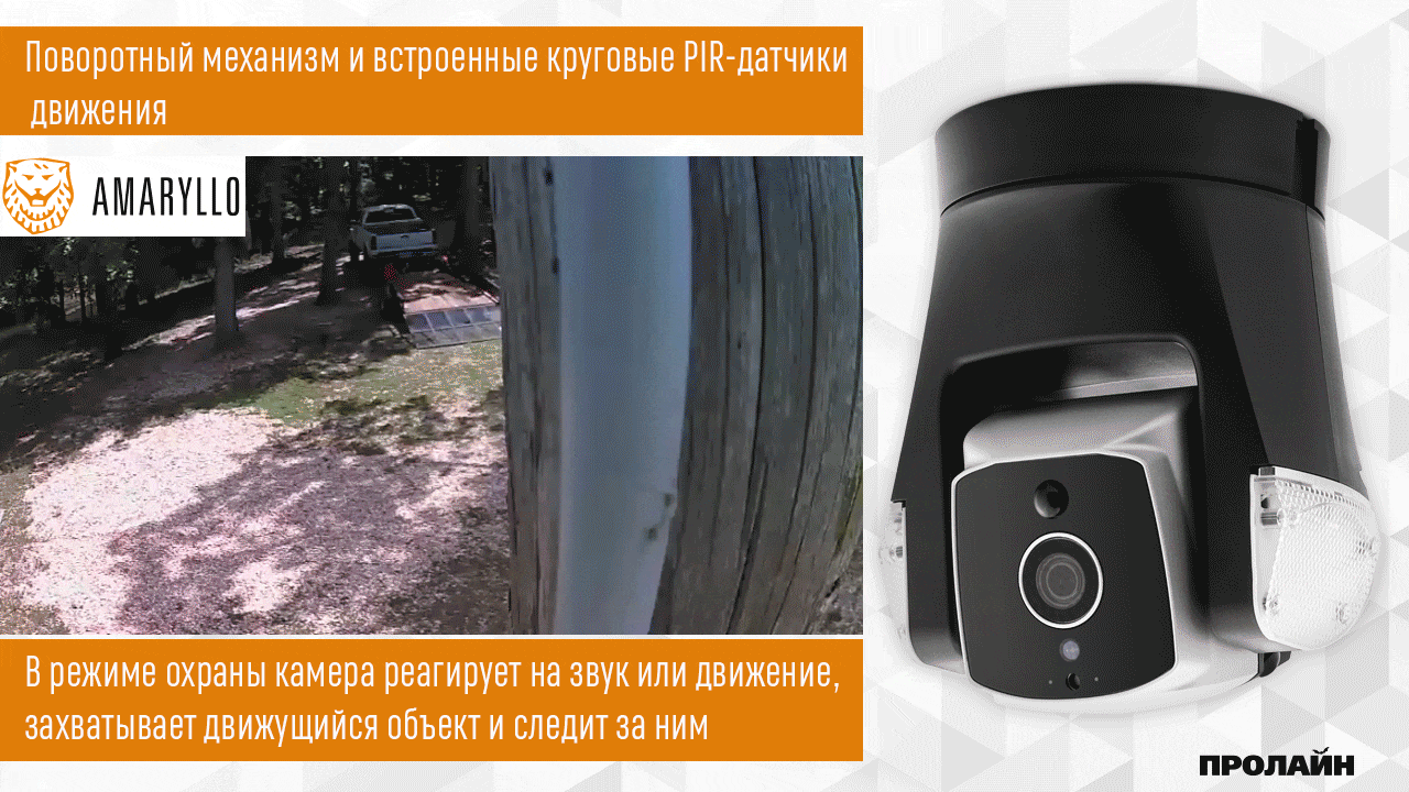 Поворотная Wi-Fi камера Amaryllo AR3S