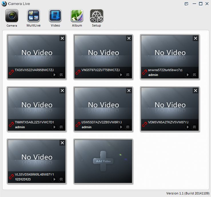 Программа для ПК "Camera Live"