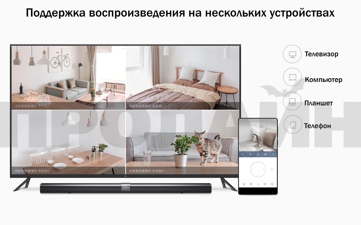 Домашняя поворотная WiFi камера Xiaomi MiJia Pan/Tilt Home Camera