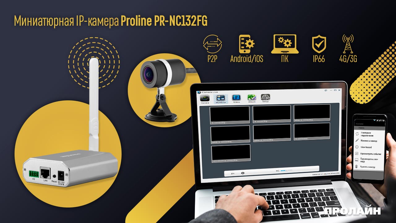 Миниатюрная IP-камера Proline PR-NC132FG