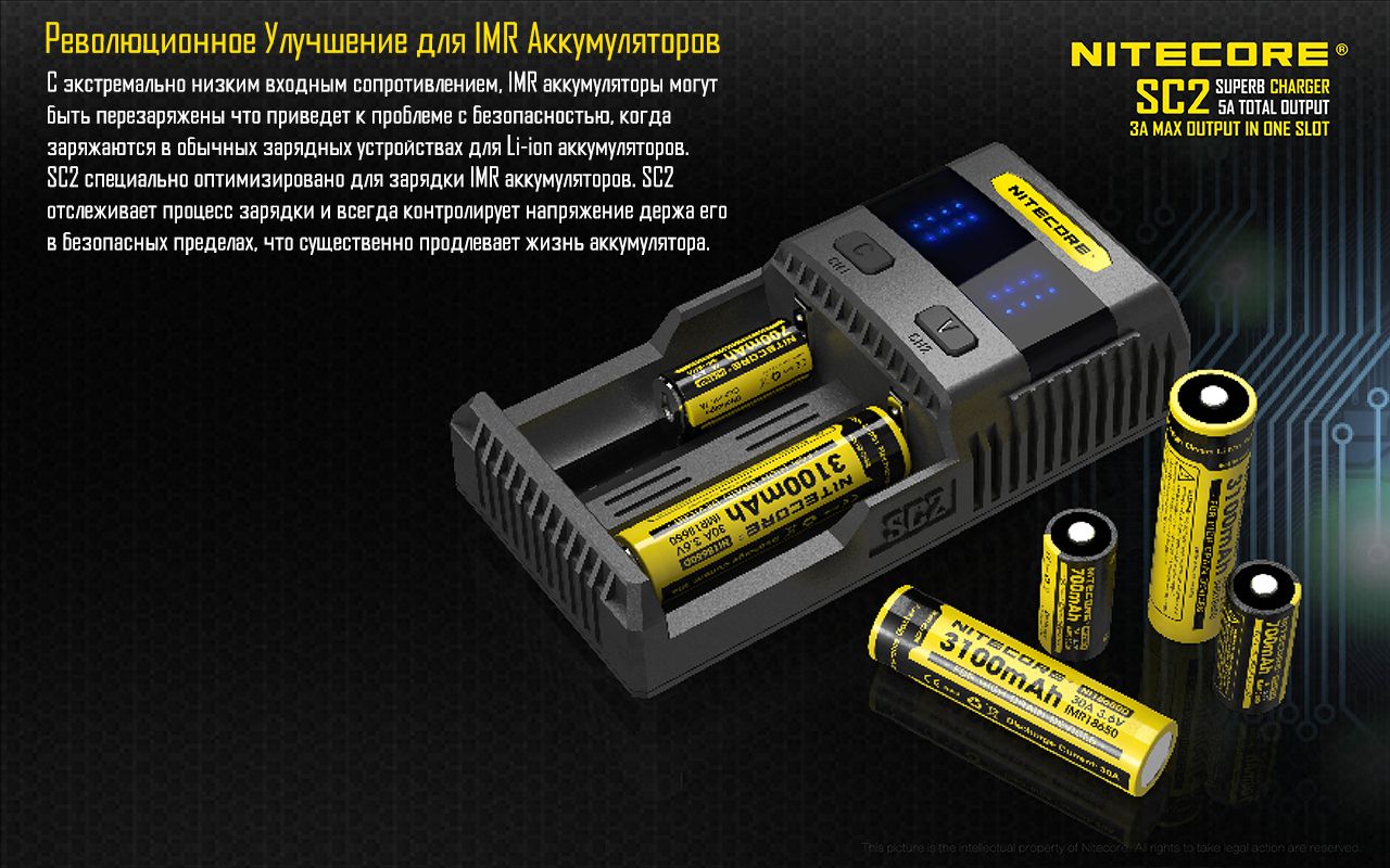NiteCore SC2 SUPERB Charger