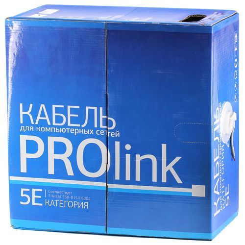 Кабель UTP категория 5е PROlink UTP 4x2x0.5
