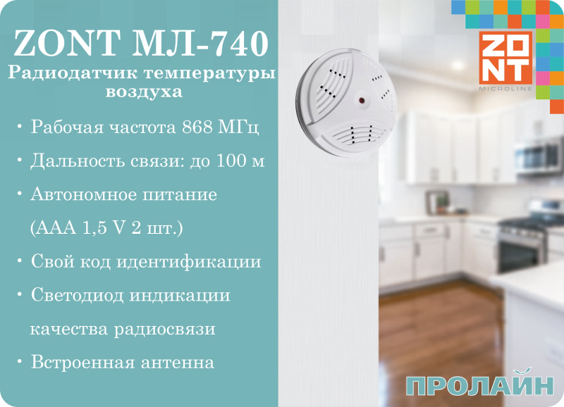 Беспроводной выключатель Proline HT-W4WS06M