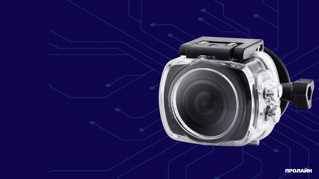 Экшн камера с большим углом обзора Amkov AMK100S