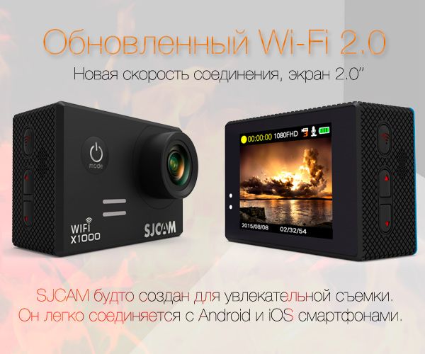 Экшн камера SJCAM X1000 WiFi