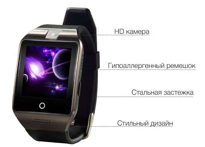 Умные часы с GPS Smart Watch Q18 Silver