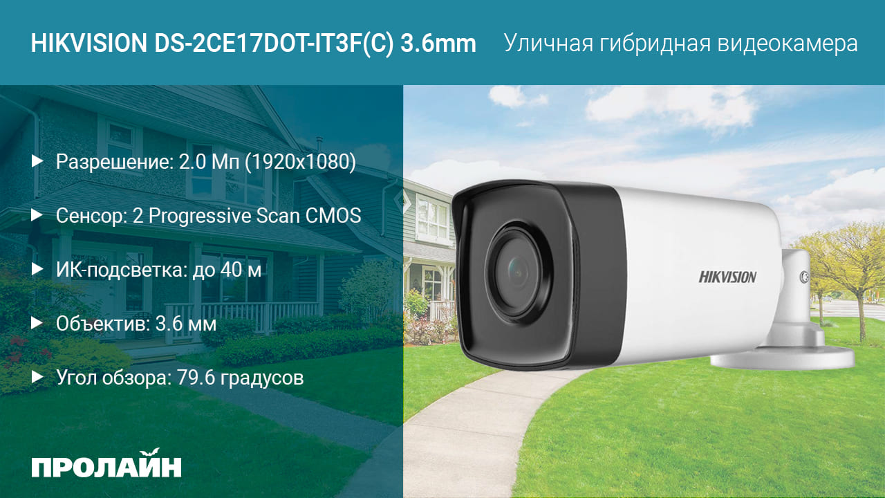 IP-видеокамера Proline PR-HPT223FX