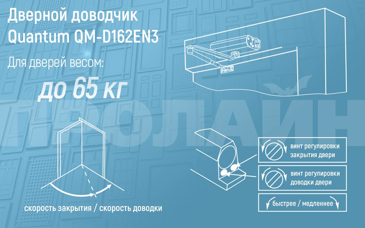 Доводчик Quantum QM-D162EN3-Br