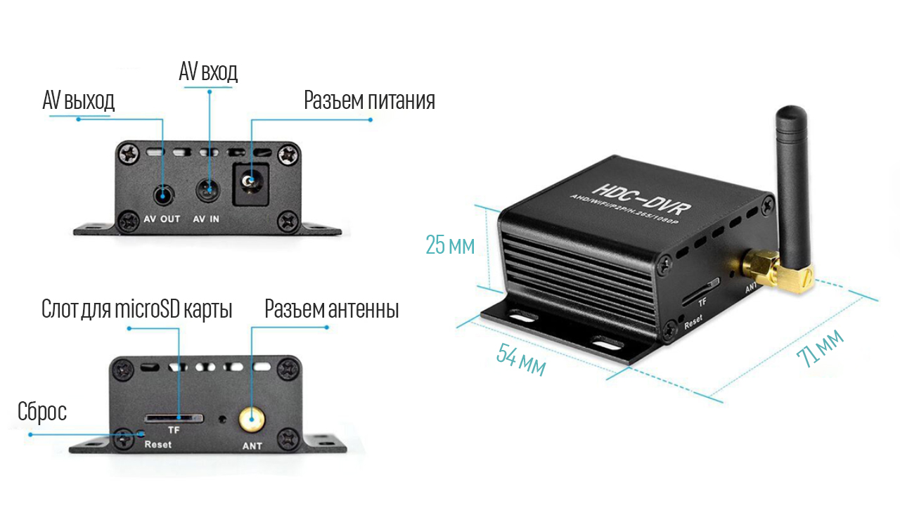 Миниатюрный видеорегистратор Proline HDC-DVR
