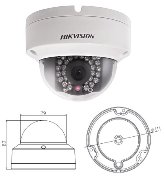 Купольная IP камера HIKVISION DS-2CD3135F-I 4mm