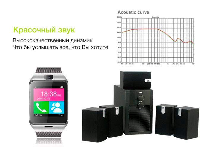 Красочный звук Smart Watch GV18