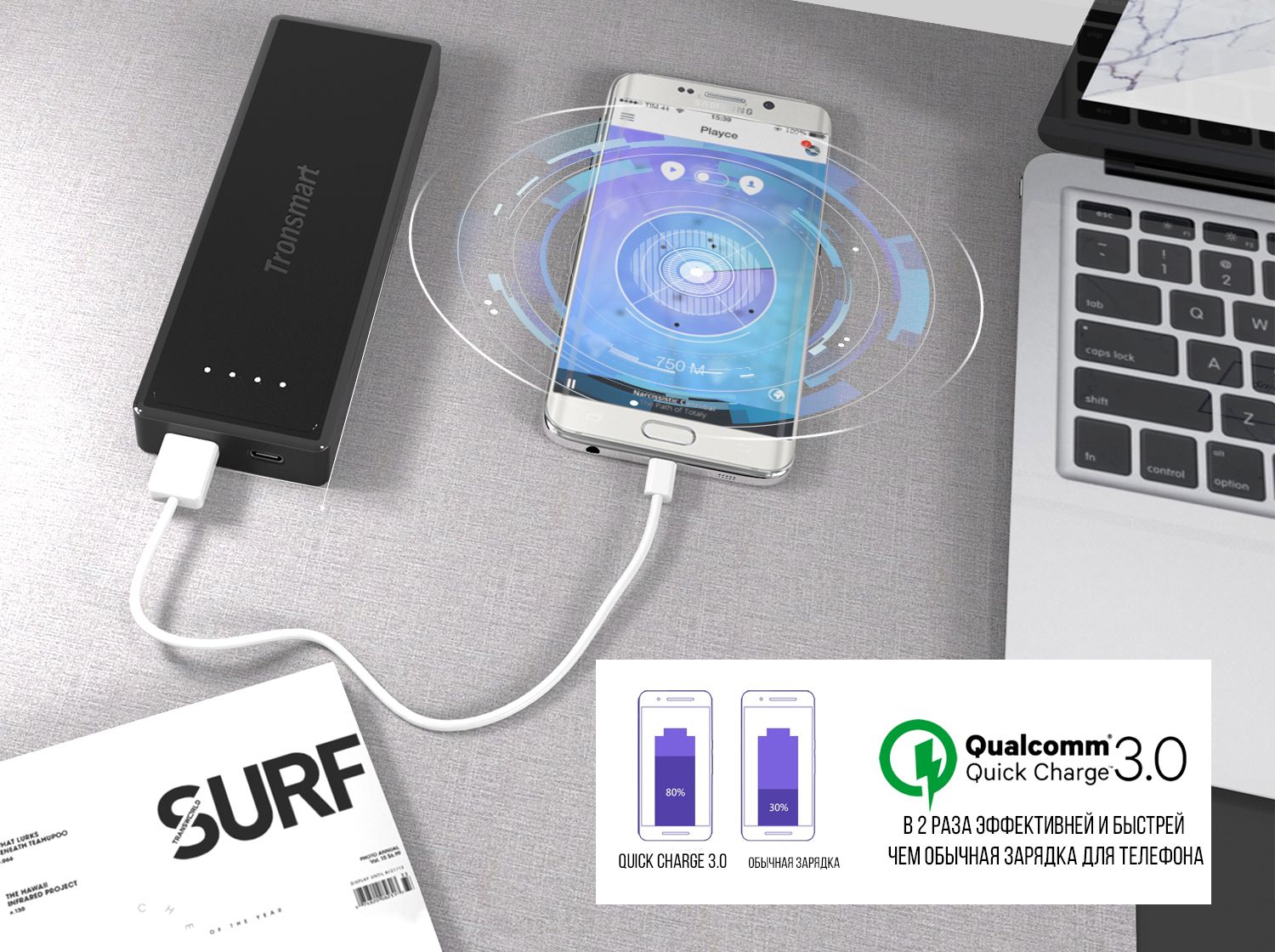 Внешний аккумулятор Tronsmart Presto 10400