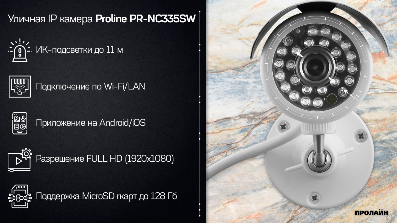 Уличная IP камера Proline PR-NC335SW