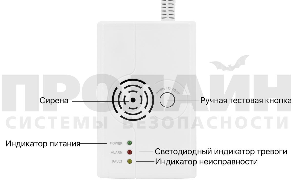 Беспроводной датчик утечки газа Dinsafer Wireless Gas Sensor