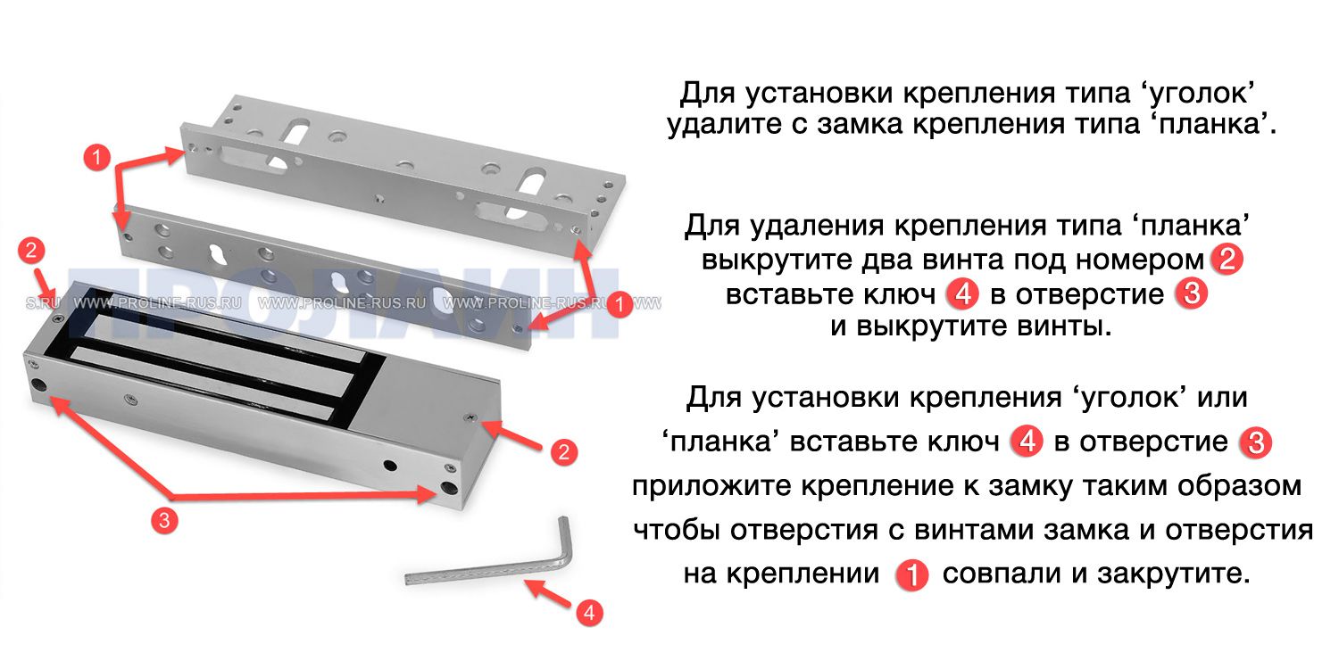 Влагозащищенный электромагнитный замок