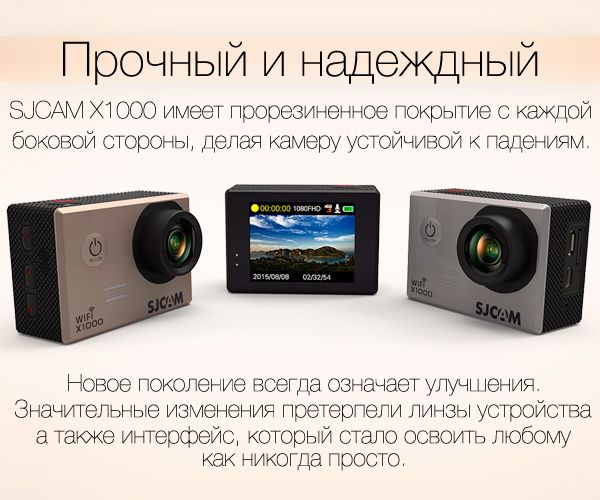 Экшн камера SJCAM X1000 WiFi