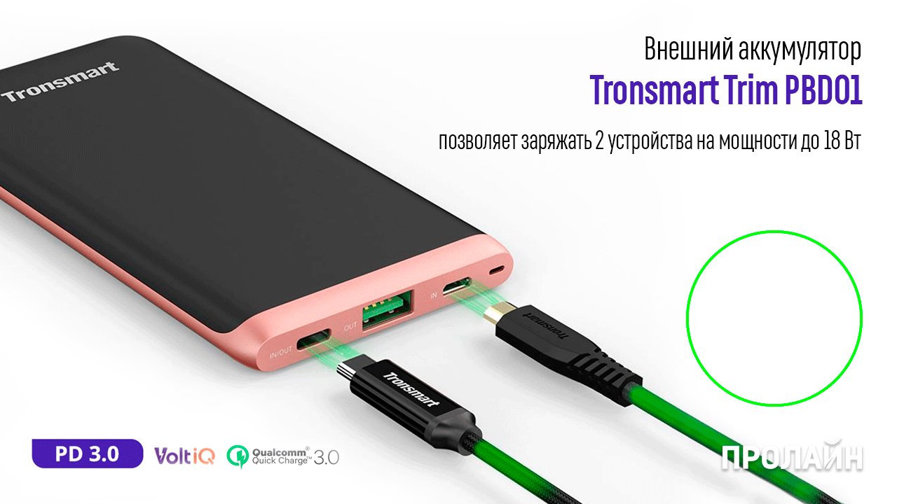 Внешний аккумулятор Tronsmart Trim PBD01
