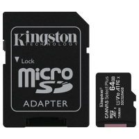Kingston microSD 64Gb XC-I C10 с адаптером