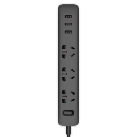 Xiaomi Mi Power Strip 3 Sockets/3 USB Black