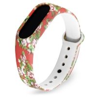 Ремешок для фитнес-браслета Mi Band 2 с узором цветы