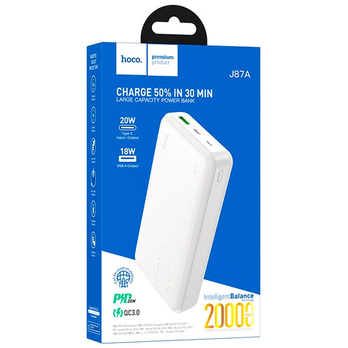 hoco-j87a-tacker-white-62087