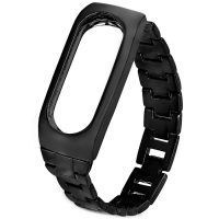 Ремешок для фитнес-браслета Mi Band 2 металлический черный