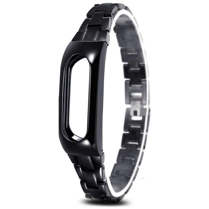 Ремешок для Mi Band 2 металлический черный