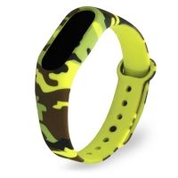 Ремешок для фитнес-браслета Mi Band 2 желтый камуфляж