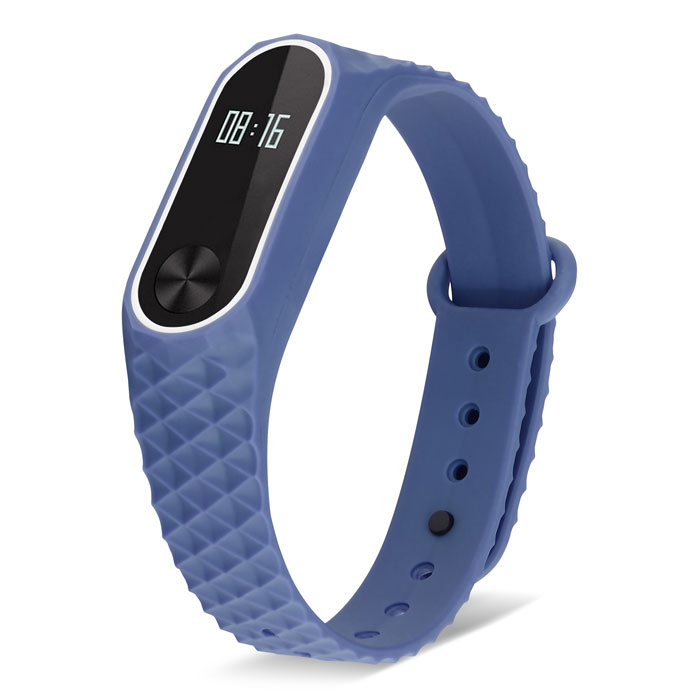 Ремешок для Mi Band 2 ребристый темно-синий