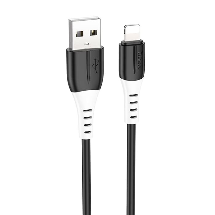 hoco-h82-ip-silicone-lightning-1m-black-62467