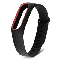 Ремешок для фитнес-браслета Mi Band 2 MIJOBS черный с красным