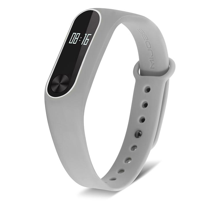 Ремешок для Mi Band 2 MIJOBS серый с белым