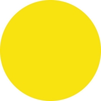 Наклейка 150 мм (Желтый круг уличная)