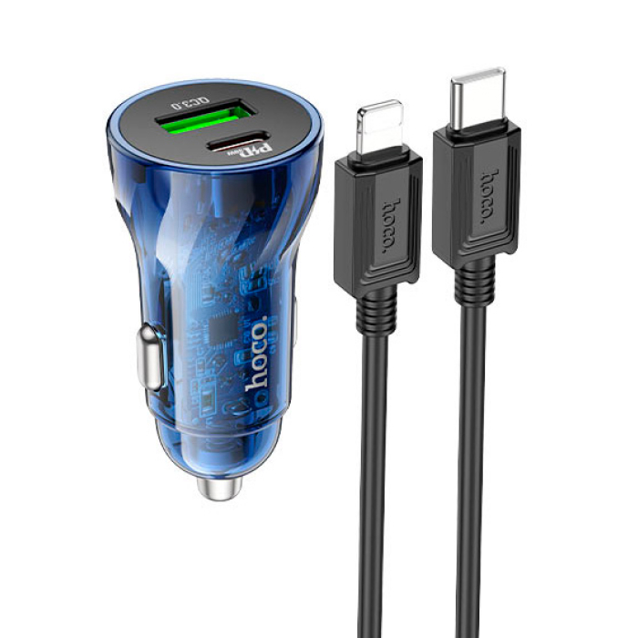 hoco-z47a-transparent-discovery-edition-type-c-to-lightning-blue-62263