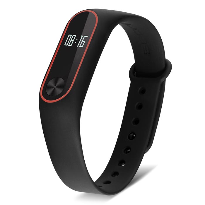 Ремешок для Mi Band 2 MIJOBS черный с красным