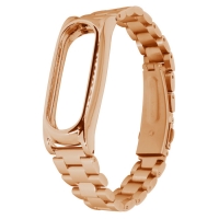 Ремешок для фитнес-браслета Mi Band 2 из нержавеющей стали золотой