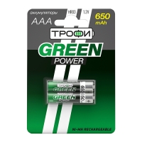 Трофи HR03-2BL 650 mAh GREEN POWER