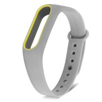 Ремешок для фитнес-браслета Mi Band 2 MIJOBS серый с желтым