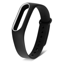 Ремешок для фитнес-браслета Mi Band 2 MIJOBS черный с белым