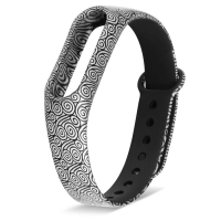Ремешок для фитнес-браслета Mi Band 2 силиконовый с узором спирали