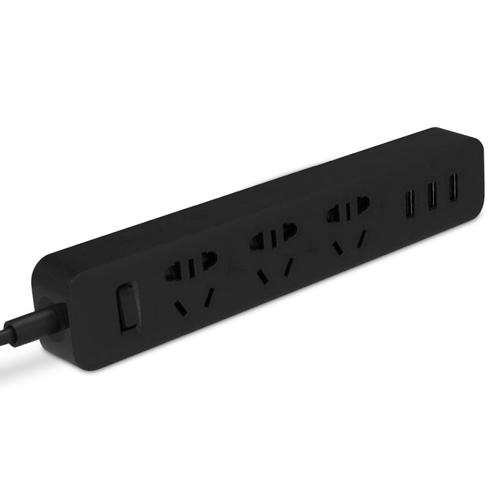 Xiaomi Mi Power Strip 3 Sockets/3 USB Black