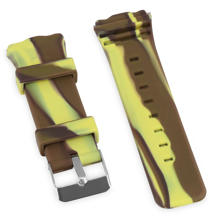 Ремешок силиконовый Smart Baby Watch Q50 Camo Yellow