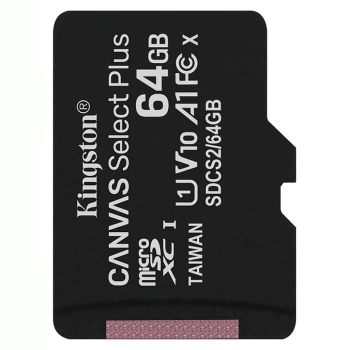 64GB microSD XC-I C10 Kingston с адаптером