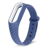 Ремешок для фитнес-браслета Mi Band 2 ребристый темно-синий